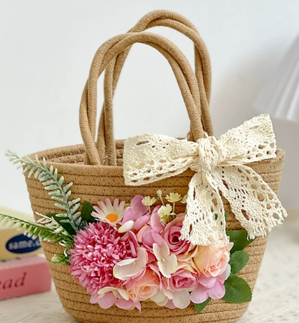 Flower-basket bag DIY kit - Purple at Kleines Glück in Magdeburg