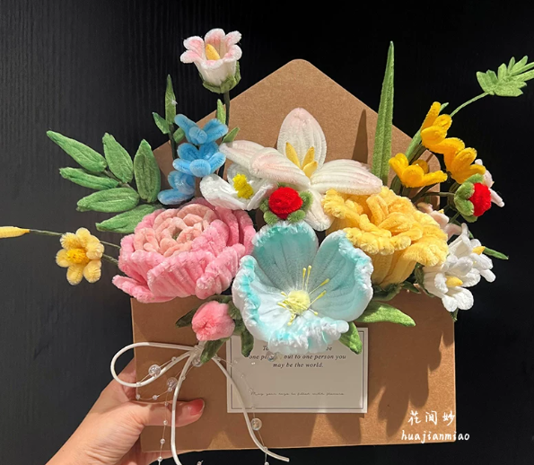 DIY-Sets Blumenumschlag · Buch der Wolken und Berge Detail 1 bei Kleines Glück in Magdeburg