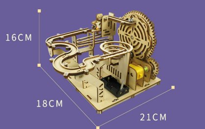 Handgefertigte Produkte Murmelbahn-Vergnügungspark · Holz-Kinetikmodell Detail 1 bei Kleines Glück in Magdeburg