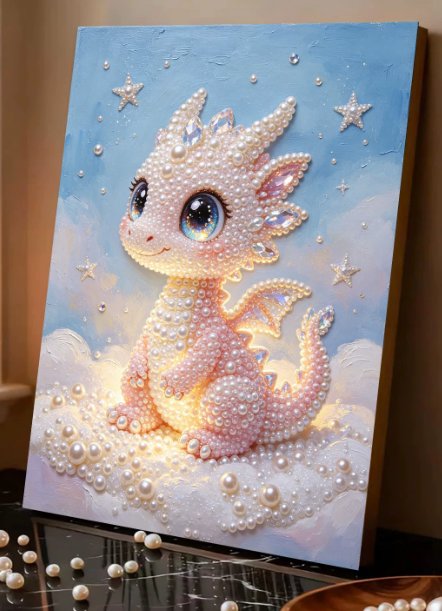 Pearl art · Dragon at Kleines Glück in Magdeburg