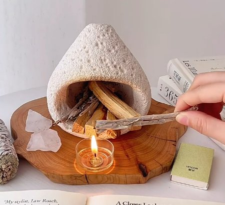 Handmade incense burner set · palo santo, candle and herb bundle at Kleines Glück in Magdeburg