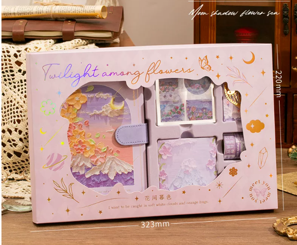 Handgefertigte Produkte Journal-Geschenkset · Rosa Detail 3 bei Kleines Glück in Magdeburg
