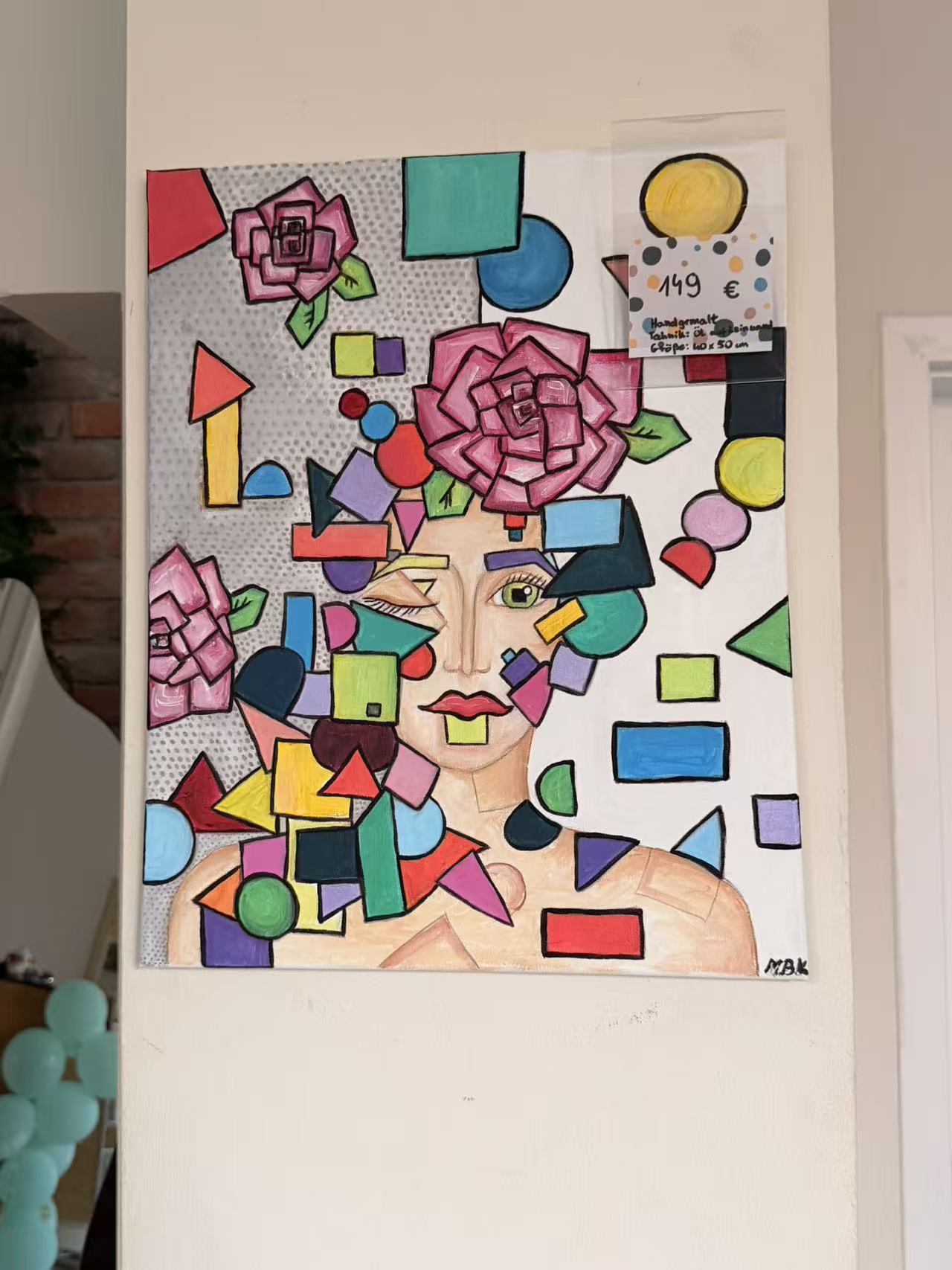 Hand-painted artwork - Energie at Kleines Glück in Magdeburg